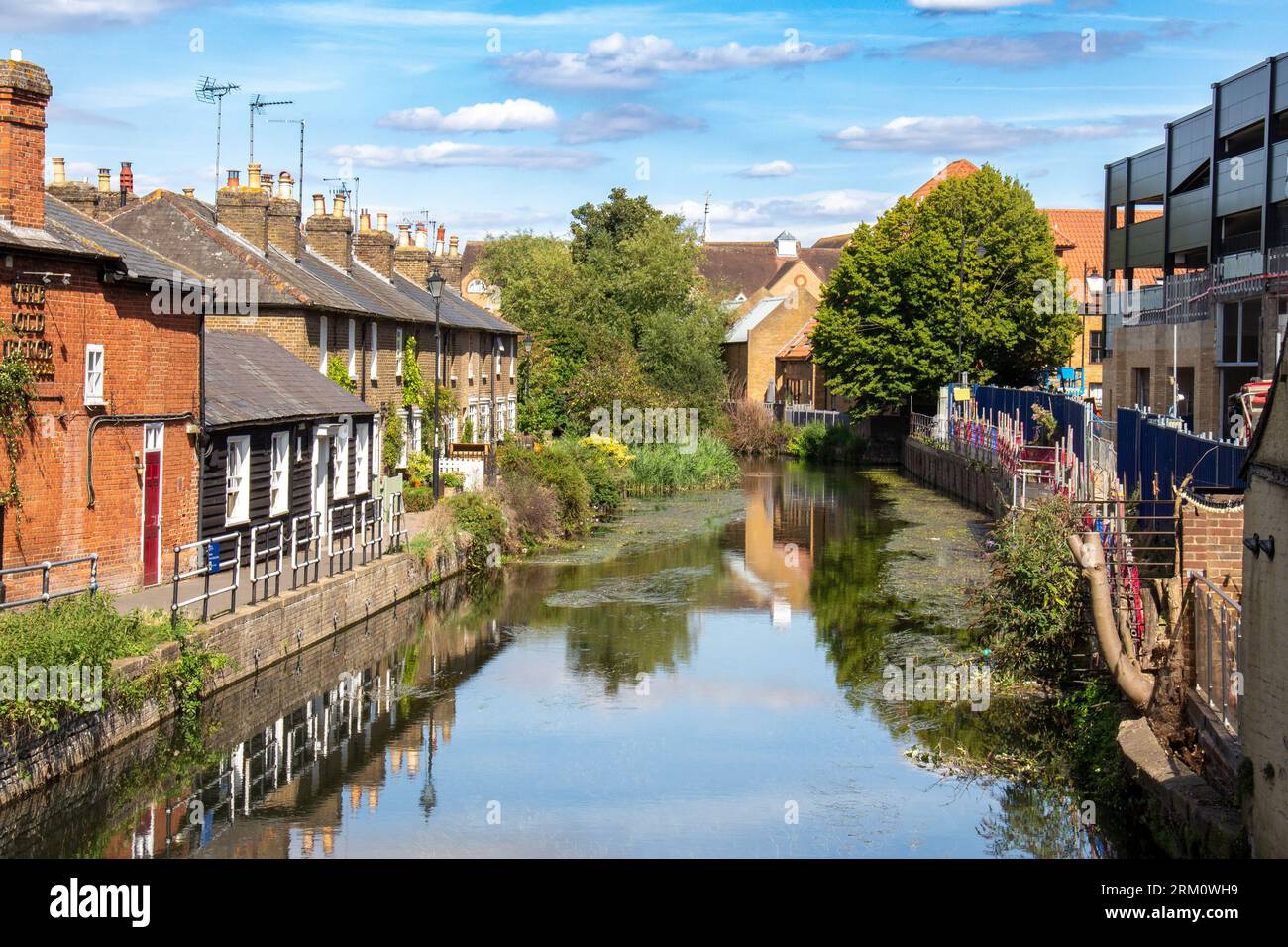 `River Lee at Hertford, Hertfordshire Stock Photo